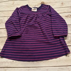 Hanna purple striped play dress play sleeve cuff elastic is shot/crunchy 90